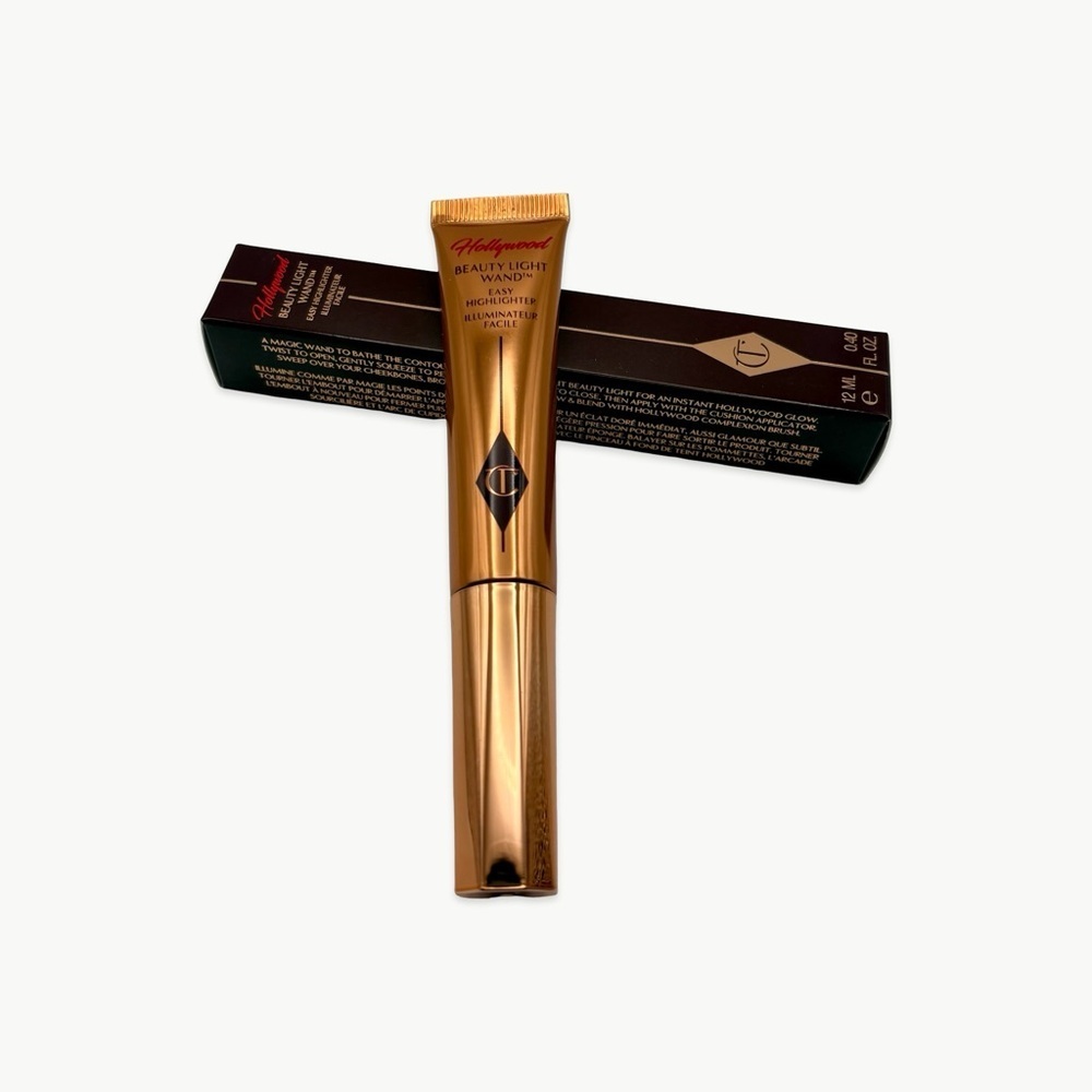 Charlotte Tilbury Beauty Highlighter Wand Spotlight 12ml Rose Gold Glow New - Picture 3 of 11